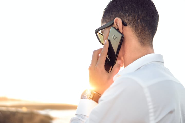 Man making a phone call